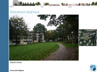 C
l
i
p
b
o
a
r
d
P
a
g
e
N
u
m
b
e
r
Note méthodologique La ville du 21e
siècle Expériences Conclusion
SÉQUENCE VÉGÉTALE
Promenade d’Algarve
Espace actuel
 