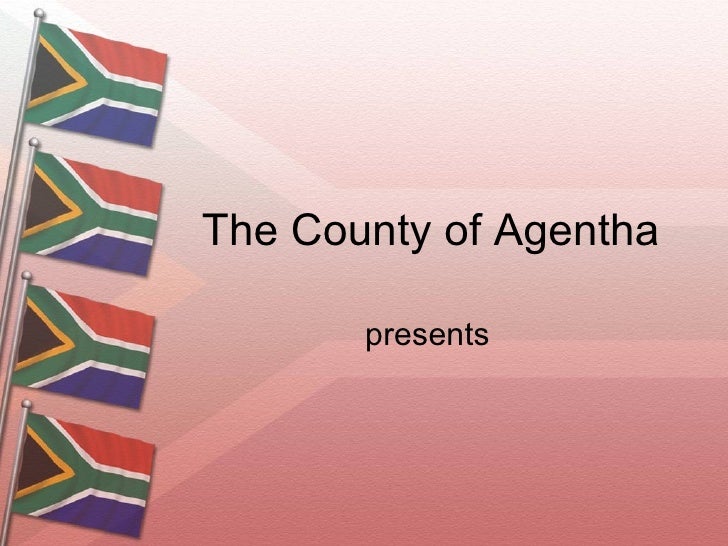 free south africa flag powerpoint template