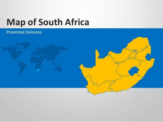 south africa map powerpoint template
