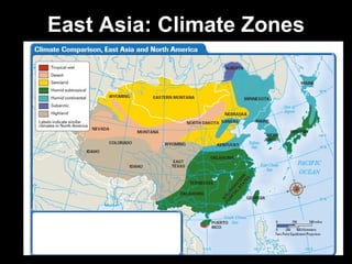 East Asia: Climate Zones 