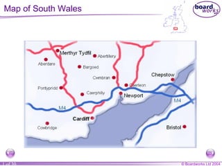 Map of South Wales 