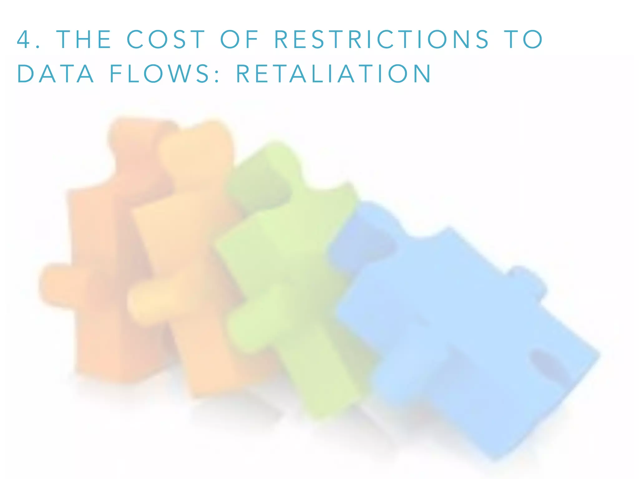 4 . T H E C O S T O F R E S T R I C T I O N S T O
D A TA F L O W S : R E TA L I A T I O N
 