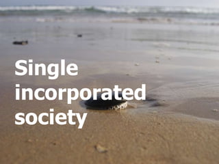 Single  incorporated  society 