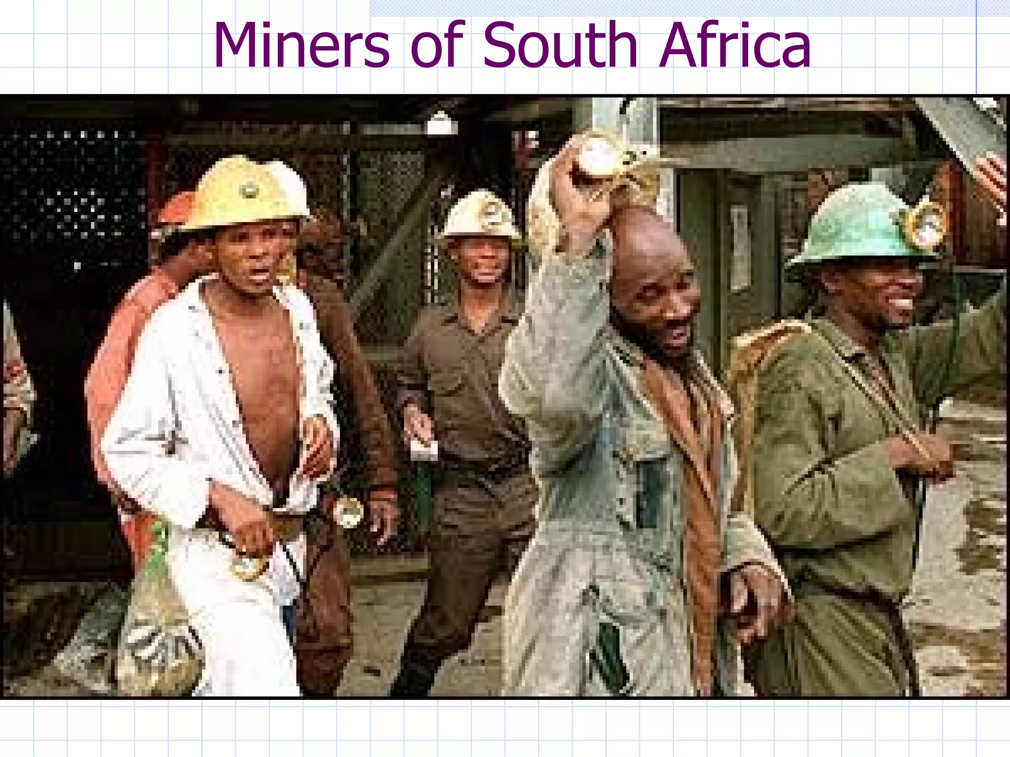 Miners of South Africa
 