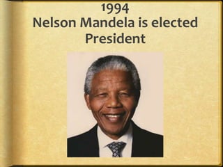 1994Nelson Mandela is elected President