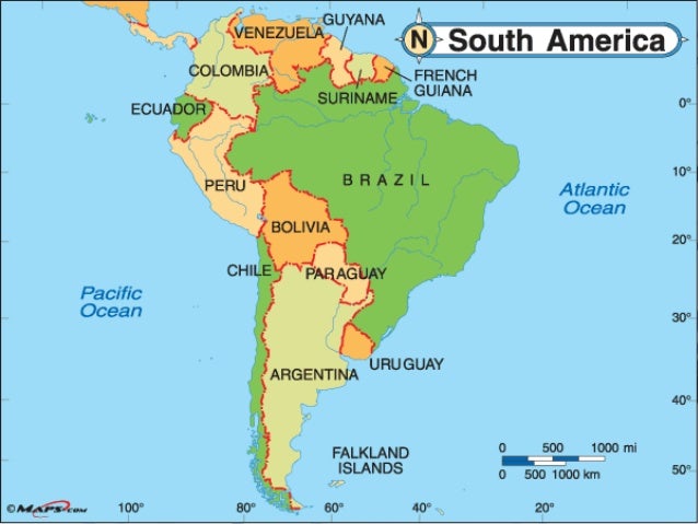 map of american continent