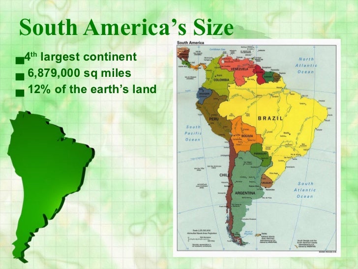south america the continent 1 america size