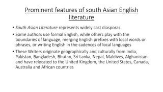 South asian literature | PPT