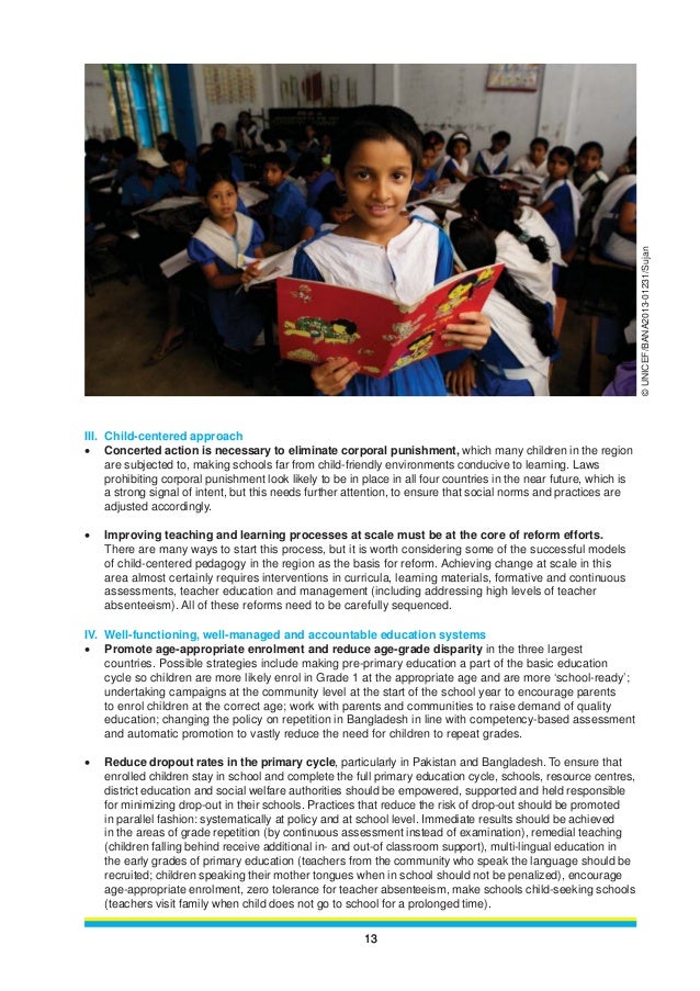 Executive Summary: Global Initiative on Out-of-School Children in South Asia Slide 17