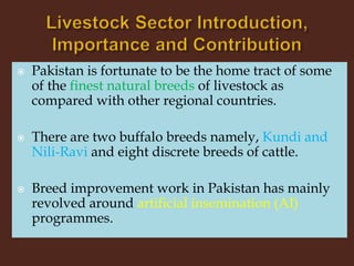 Livestock and Poultry Sectors in Pakistan