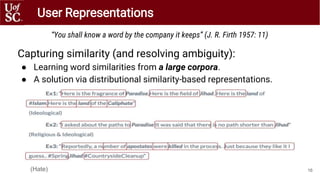 Capturing similarity (and resolving ambiguity):
● Learning word similarities from a large corpora.
● A solution via distri...