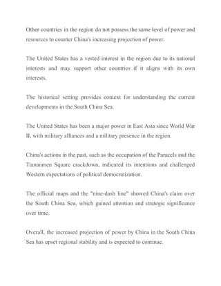 South China Sea The Geopolitical Dynamics and its Strategic ...