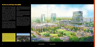 46	 SOUTH END VISION PLAN SOUTH END VISION PLAN	 47
The Vision for South Tryon Street (2030)
Like South Boulevard, South Tryon Street
underwent a similar transformation
converting from the old state highway
focused on moving cars quickly in and out
of uptown to a much more neighborhood-
friendly corridor. Trees line the edges
and a landscaped median adds to the
lush quality of the area. Cyclists safely
enjoy the cycle tracks while pedestrians
stroll along wide sidewalks in front of a
variety of shops and restaurants. Upper
stories are filled with residents of diverse
backgrounds and employees in offices
and other workspaces.
The centerpiece of South Tryon Street is
the Wilmore Centennial Park. Phase one
set the park in motion but phase two
completed its true potential reaching all
the way to West Boulevard and diversifying
the program of activities and landscape.
Development reacted by building up its
edges. New towers with stunning views of
uptown and the greater region overlook
the park on one side and the Blue Line on
the other.
South Tryon Street carefully acknowledges
its neighbor to the west, Wilmore, with its
historic homes and tree-lined streets by
making the walk from the neighborhood
safe and enjoyable.
Reminiscent of the relationship of King
Street to Meeting Street in downtown
Charleston, South Tryon Street, is more
subdued than its busier sister, South
Boulevard, but remains a thriving corridor
of boutiques and local flavor nonetheless.
And, akin to its older brother, North Tryon
Street (in Uptown), it is an important office
address known throughout the region.
1 Existing conditions looking east at
West Boulevard at South Tryon Street
2 Conceptual illustration of South
Tryon Street depicting the full build-out
potential of the Wilmore Centennial
Park surrounded by grand mixed-use
buildings
21
 