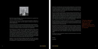 SOUTH END VISION PLAN	 viv	 SOUTH END VISION PLANiv	 SOUTH END VISION PLAN SOUTH END VISION PLAN	 v
South End is 25 years old this year—the same as the architectural firm my partner, Kevin
Kelley, and I founded in the Atherton Mill.
Back then, the blocks that were to become South End constituted a borderland, a
largely forgotten post- industrial zone that mitigated life between the Dilworth and
Wilmore neighborhoods.
It was also a frontier, and a place where Charlotte piloted change. This part of Charlotte—
where the first railroads came to town, and where cotton became textiles—transformed
warehouses into space for creatives, and where the trolley followed by light rail sparked
a renaissance of residential investment, and founded a new neighborhood.
The evolution from an industrial area into a creative design district and then vibrant
urban neighborhood has been fueled by both the creativity and dedication of
individuals and small businesses, and by targeted investment and support from public
agencies. Spinning together history and new energy, the neighborhood has become
one of Charlotte’s great assets. As newcomers and new investors arrive, we needed a
new playbook or plan to ensure that the next phase of development improves South
End’s urban design, broadens its mix of uses, fosters vibrant public streets and amplifies
and creates parks and open spaces for those who choose an urban life.
Therefore, as chair of the South End Advisory Committee, the Vision Plan Steering
Committee, a South End real estate and business owner, and long-time advocate for
this neighborhood, I am pleased to present this vision and plan for the future.
South End is already Charlotte’s first transit-oriented neighborhood in our post-street car
era. This plan will guide its next stage of development, maturing it into one of our city’s
first and best examples of a livable city, with a state-of-the-art transportation system, a
walkable and bikeable oasis with expanded housing offerings, and featuring inviting,
activity-filled streets and public spaces.
We plan for thoughtful growth by design, expecting density around transit stations, and
intentional diversity of residents, businesses, commerce and retail. We want a culture of
supporting local artists, entrepreneurs and retailers, with pilot programs that can extend
opportunity in South End and by extension, Charlotte. And we will build on our greatest
assets, celebrating and strengthening the natural neighborhood centers around each
transit station and nurturing the Rail Trail into an outstanding example of a vibrant linear
park, a recreational public space, and a connector of neighborhoods.
The South End Vision Plan and design guidelines will also serve as a springboard and
testing ground for the city’s efforts to overhaul our comprehensive zoning policy, allowing
the Charlotte-Mecklenburg Planning Commission and planning staff to pilot new ideas
and design policies in a fast-growing area.
The founding of South End was arguably the greatest grass roots effort in the history of
Charlotte. All of us who have worked on this vision and plan are grateful to the many
community members whose ideas, feedback and questions guided its development.
The core values from the community reaffirm our city’s commitment to becoming the
best example of a livable city that supports well-being for everyone through excellent
neighborhood design, public infrastructure, open space, employment and housing
options.
The future of our city and South End is bright. Let’s build the best place we can for the
next 25 years, and beyond.
Sincerely,
Terry Shook
"The founding of
South End was
arguably the
greatest grass roots
effort in the history of
Charlotte."
 