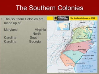 Southern colonies | PPTX