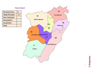 Tamilnadu Village Panchayat Map Southern Districts Of Tamilnadu