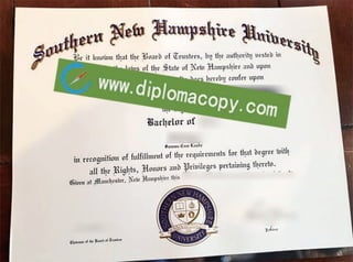 Southern New Hampshire University diploma, buy fake degree
