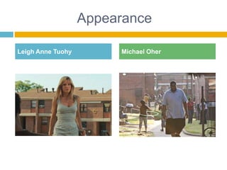 AppearanceLeigh Anne TuohyMichael Oher