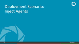 79 #Dynatrace
Deployment Scenario:
Inject Agents
 