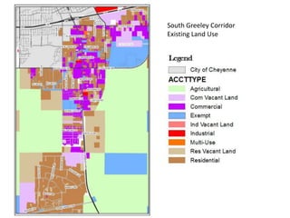 South Greeley Corridor
Existing Land Use
 