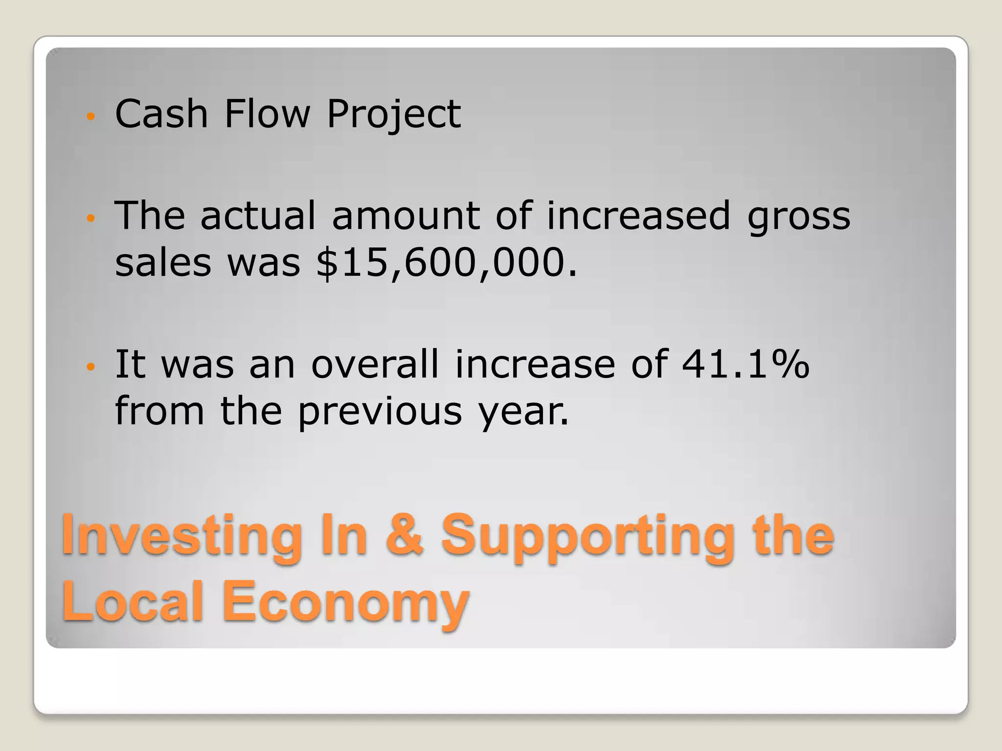 Cash Flow Project