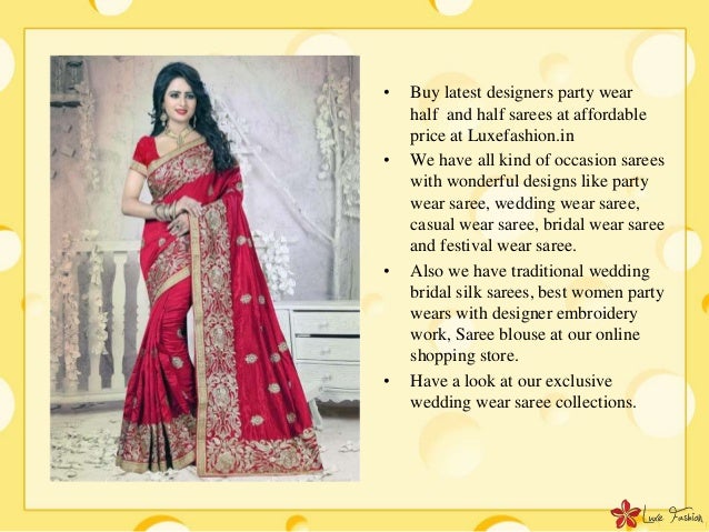 best party wear sarees online shopping