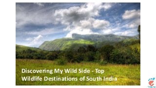 Discovering My Wild Side - Top 
Wildlife Destinations of South India 
 