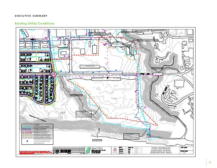 South of the bridge at fort sheridan