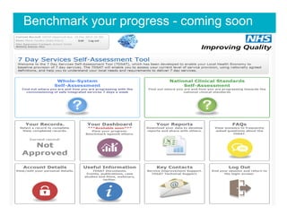 Benchmark your progress - coming soon
 