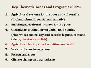 ILRI in Asia and the CGIAR Research Programs