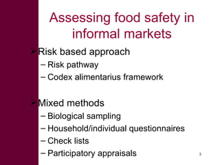 Managing risks in emerging pork markets: Safe food in informal markets