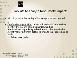 Market-based approaches to food safety