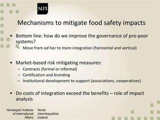 Market-based approaches to food safety