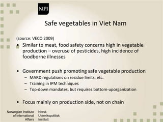 Market-based approaches to food safety