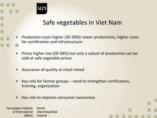 Market-based approaches to food safety