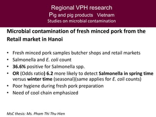 Veterinary public health research in Southeast Asia:  lessons for managing health risks in smallholder  pig systems