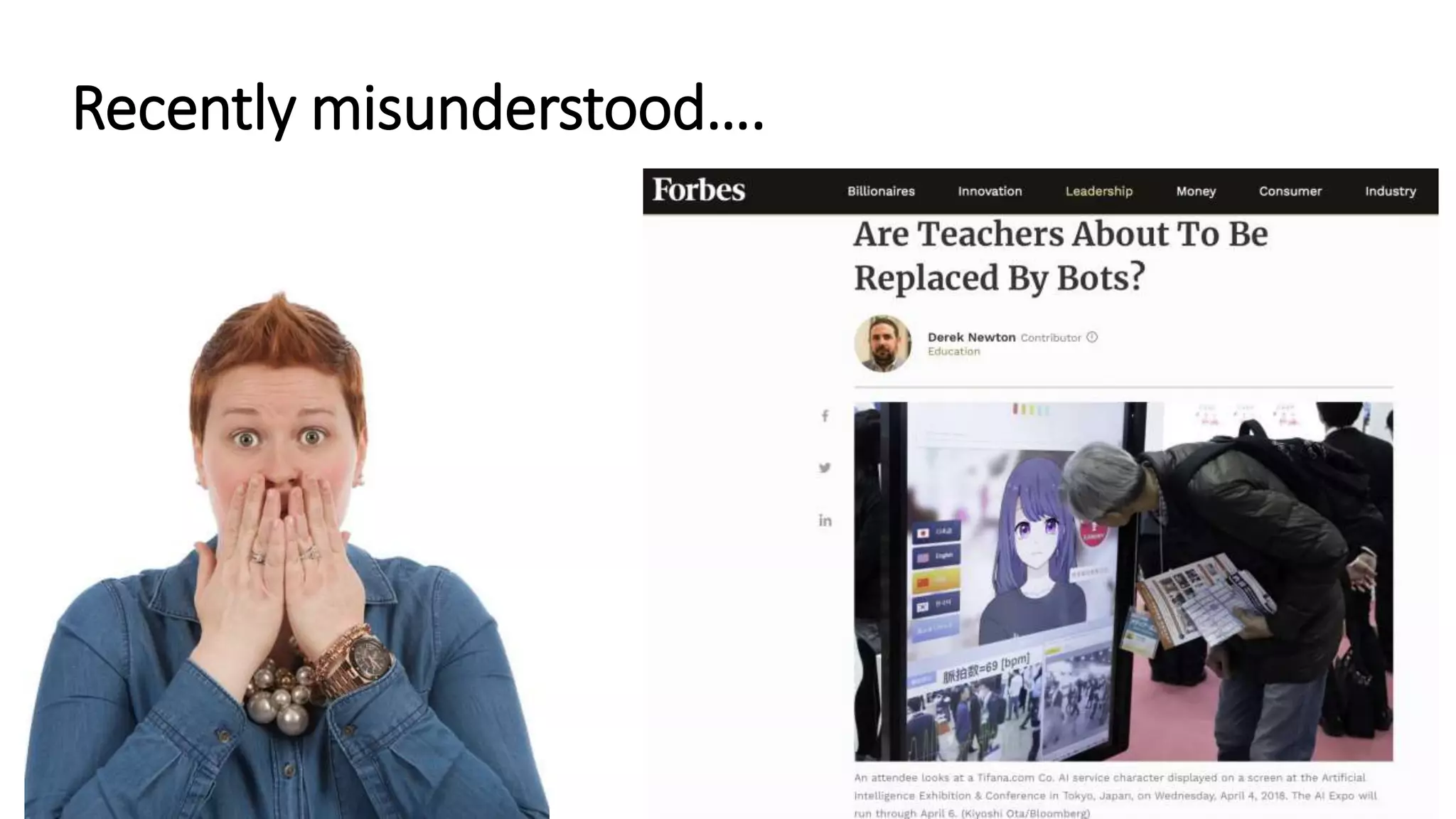 Recently misunderstood….
 