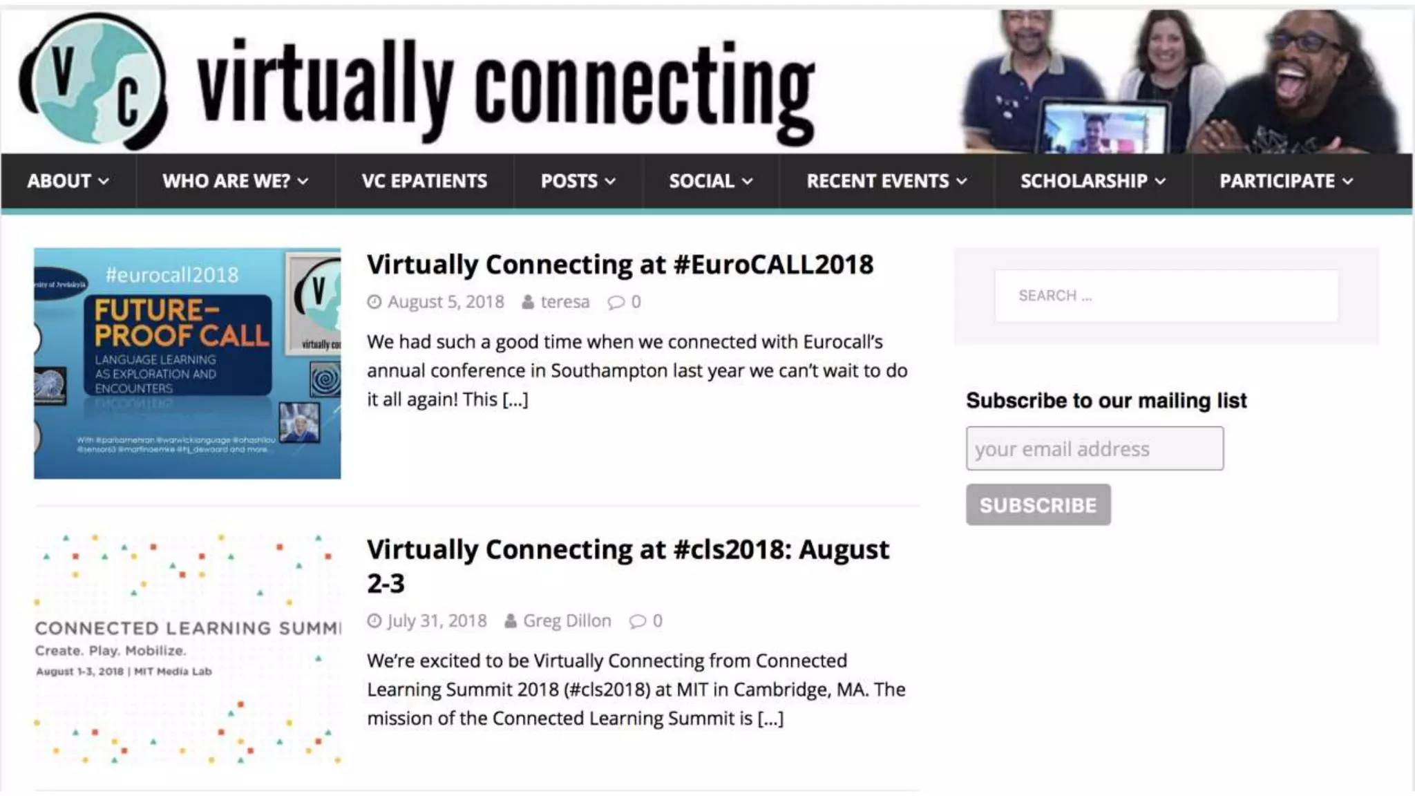 Virtually Connecting (dot) org
 