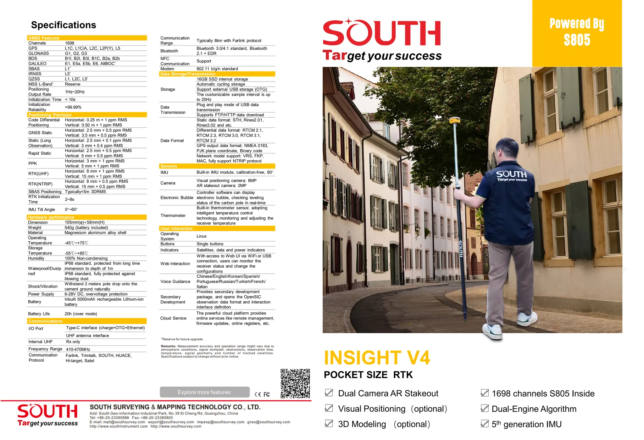 Jual GPS Geodetik South Insight V4 Rover Base set | PDF