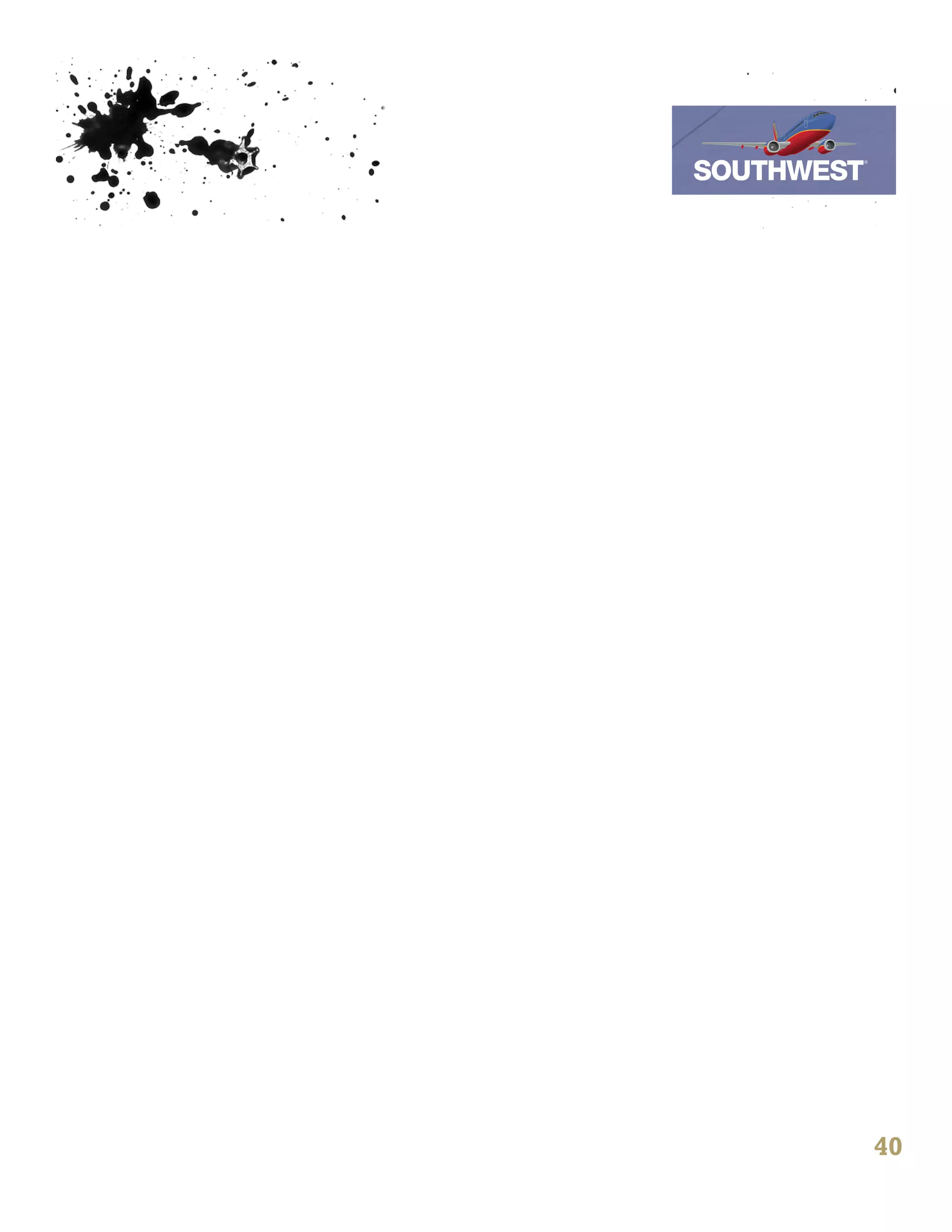 7th October 2011

Southwest Airline




                   40
 