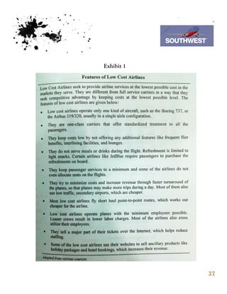 7th October 2011

            Southwest Airline


Exhibit 1




                               37
 