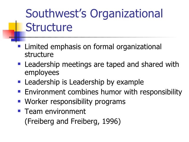 Southwest Airlines Company Structure Analysis