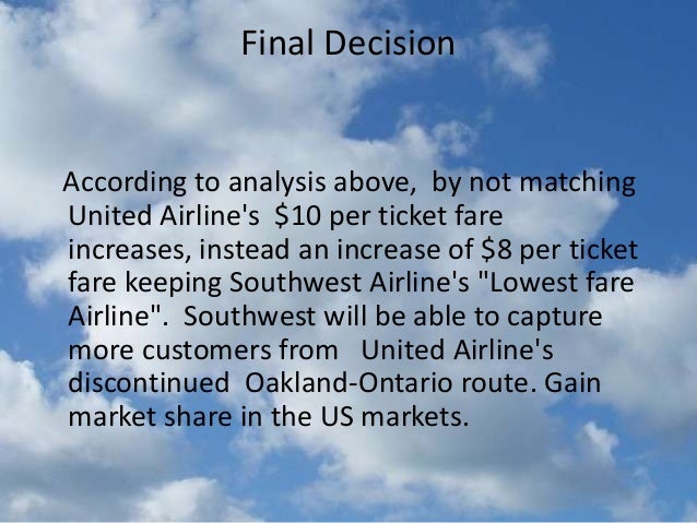 Southwest airlines case study problems