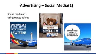 Advertising – Social Media(1)
Social media ads
using typographies
27
 