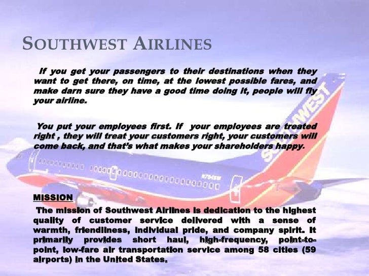 Southwest airlines case study harvard ppt