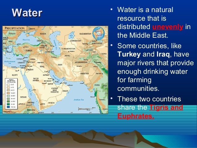 southwest asia natural resources