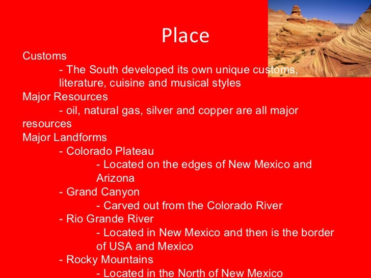 Southwest Region Natural Resources Southwest Region Natural Resources