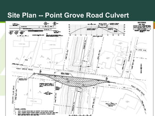 Site Plan -- Point Grove Road Culvert