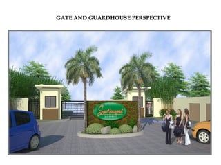 GATE AND GUARDHOUSE PERSPECTIVE
 