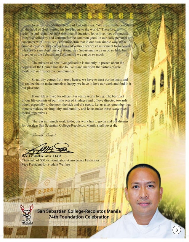 74th Foundation Week Souvenir Program